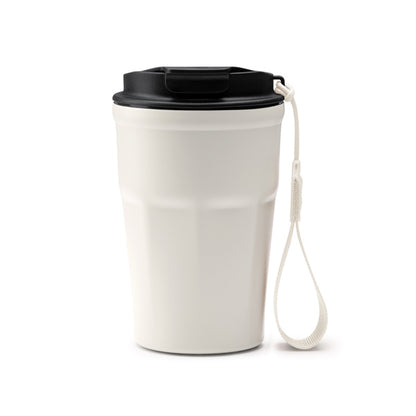 Stamina KEURY Stainless steel thermal cup 350 ml in vintage white - promotional merchandise printed with your company logo