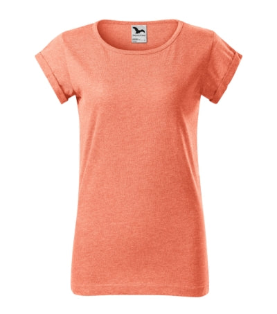 MALFINI FUSION Women's T-shirt in sunset melange - promotional clothing printed with your company logo