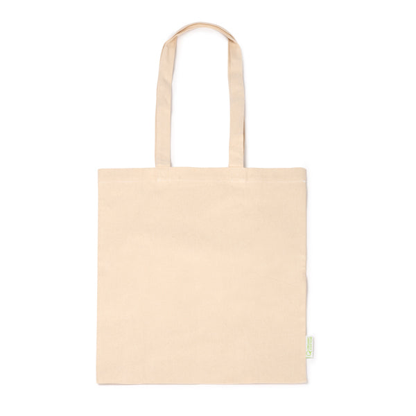 KEON - Bolsa 100% algodón orgánico de 220 g/m² en acabado natural