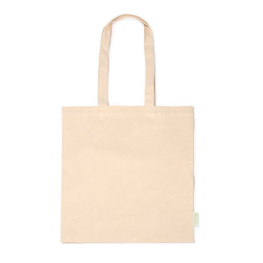 KEON - Bolsa 100% algodón orgánico de 220 g/m² en acabado natural