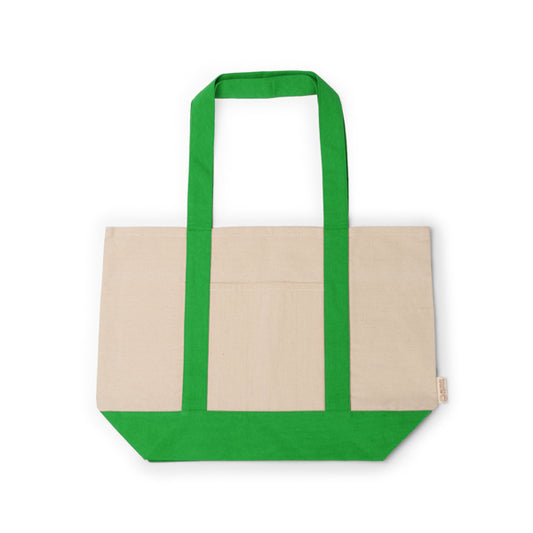 Stamina PATY Recycled cotton beach bag in fern green - promotional merchandise printed with your company logo
