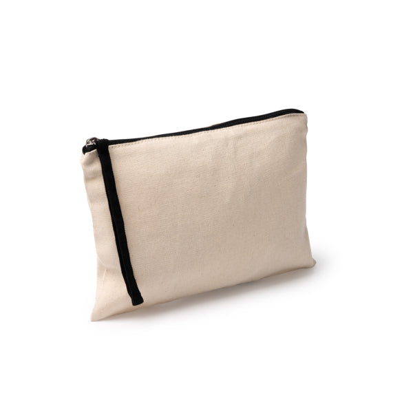 NASBIL - Toiletry bag 100% cotton 260 g/m² with zip closure and colour…