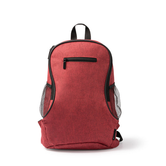 Stamina BAMBA RPET backpack in heather red - promotional merchandise printed with your company logo