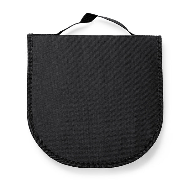 Stamina TRIVOR Stainless steel and RPET cutlery set in black - promotional merchandise printed with your company logo