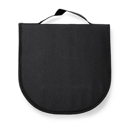 Stamina TRIVOR Stainless steel and RPET cutlery set in black - promotional merchandise printed with your company logo