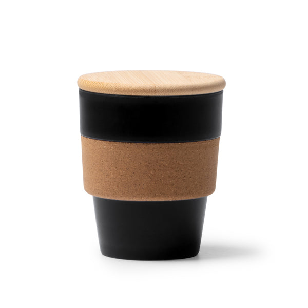 Stamina LOVREN Recycled PP body cup 350 ml in black - promotional merchandise printed with your company logo