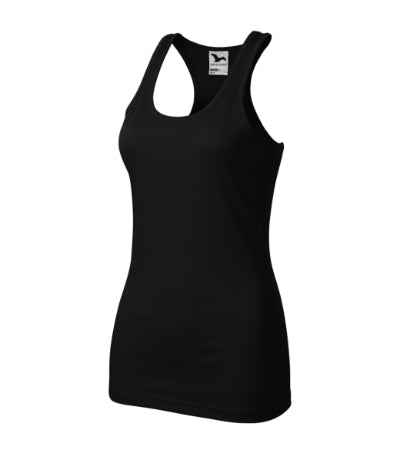 MALFINI RACER Women's top in black - promotional clothing printed with your company logo