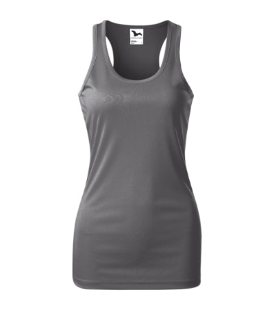 MALFINI RACER Women's top in steel gray - promotional clothing printed with your company logo