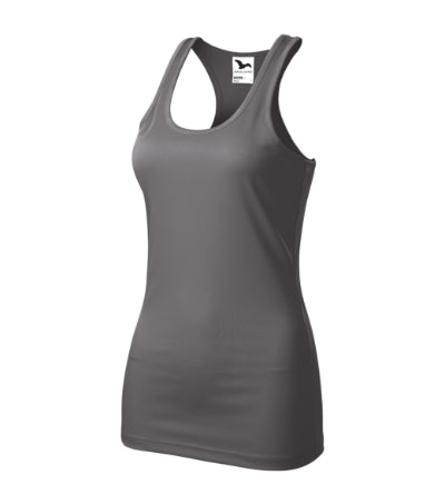 MALFINI RACER Women's top in steel gray - promotional clothing printed with your company logo