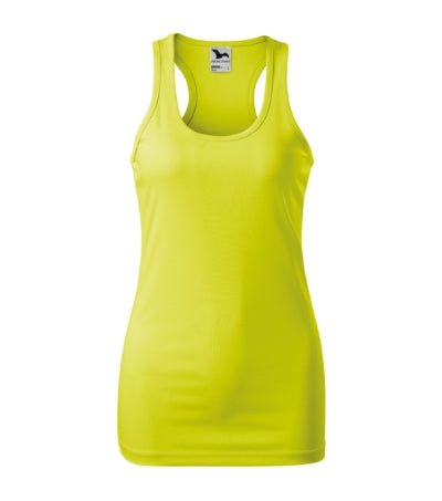 MALFINI RACER Women's top in neon yellow - promotional clothing printed with your company logo