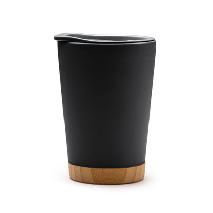 Stamina MIRIN Recycled PP thermal cup 290 ml in black - promotional merchandise printed with your company logo
