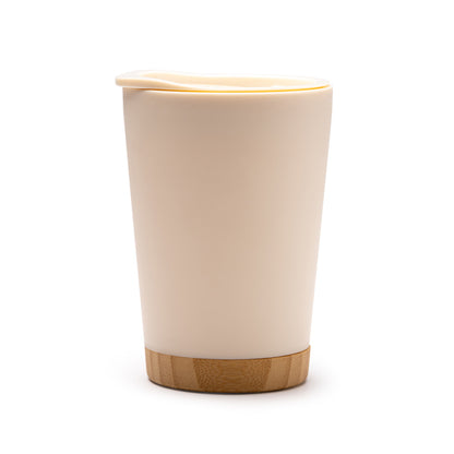 Stamina MIRIN Recycled PP thermal cup 290 ml in beige - promotional merchandise printed with your company logo