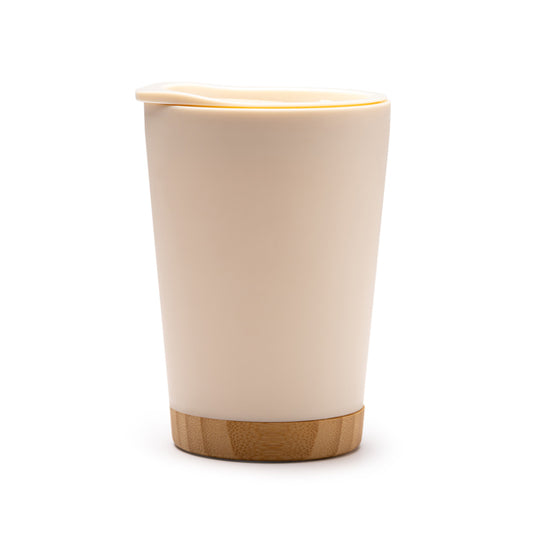 Stamina MIRIN Recycled PP thermal cup 290 ml in beige - promotional merchandise printed with your company logo