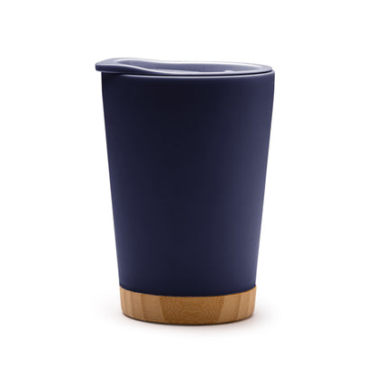 Stamina MIRIN Recycled PP thermal cup 290 ml in navy blue - promotional merchandise printed with your company logo