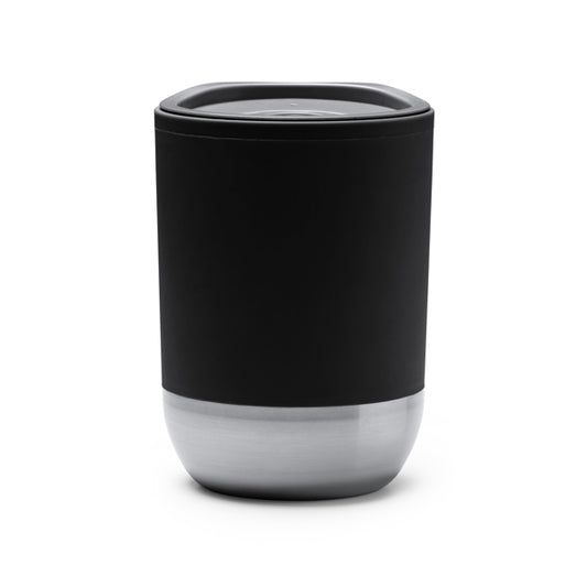 Stamina LINDE Recycled PP and stainless thermal cup 290 ml in black - promotional merchandise printed with your company logo