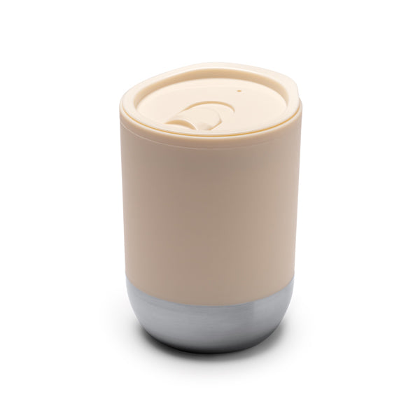 Stamina LINDE Recycled PP and stainless thermal cup 290 ml in black - promotional merchandise printed with your company logo