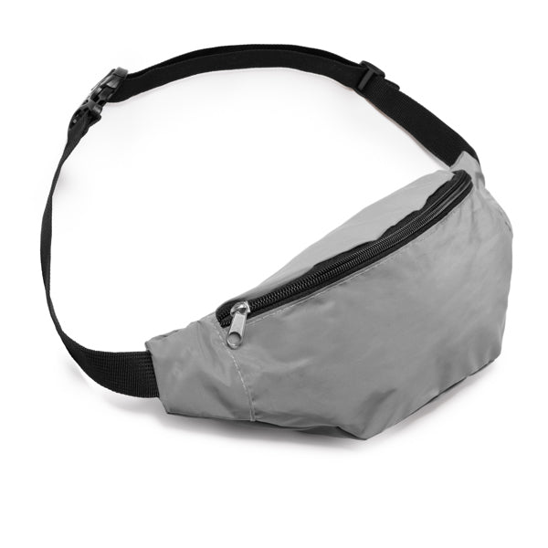 NURMI - Reflective waist bag with large front pocket made of polyester