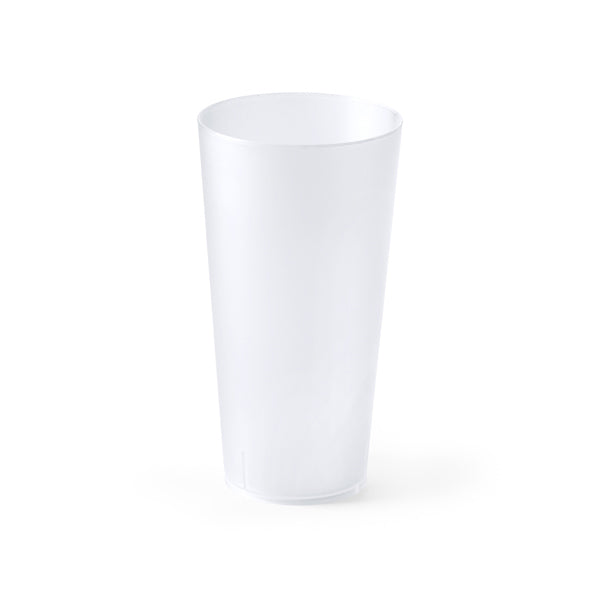 Stamina GASTON Reusable flexible PP cup 400 ml in transparent - promotional merchandise printed with your company logo