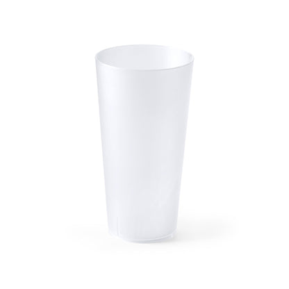 Stamina GASTON Reusable flexible PP cup 400 ml in transparent - promotional merchandise printed with your company logo