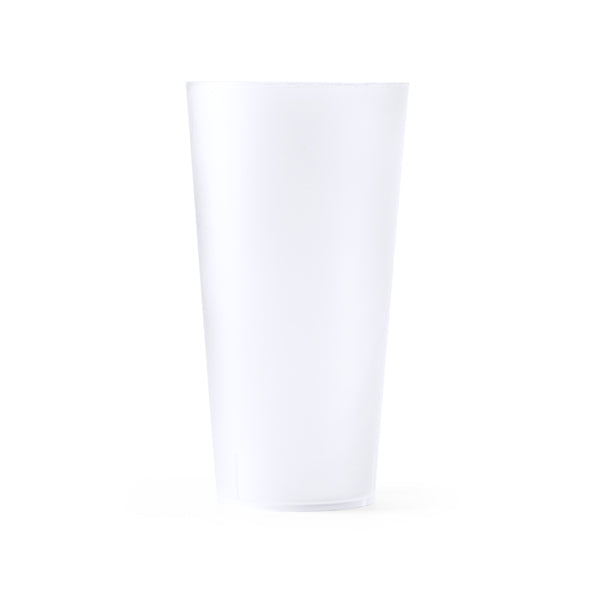 Stamina GASTON Reusable flexible PP cup 400 ml in transparent - promotional merchandise printed with your company logo