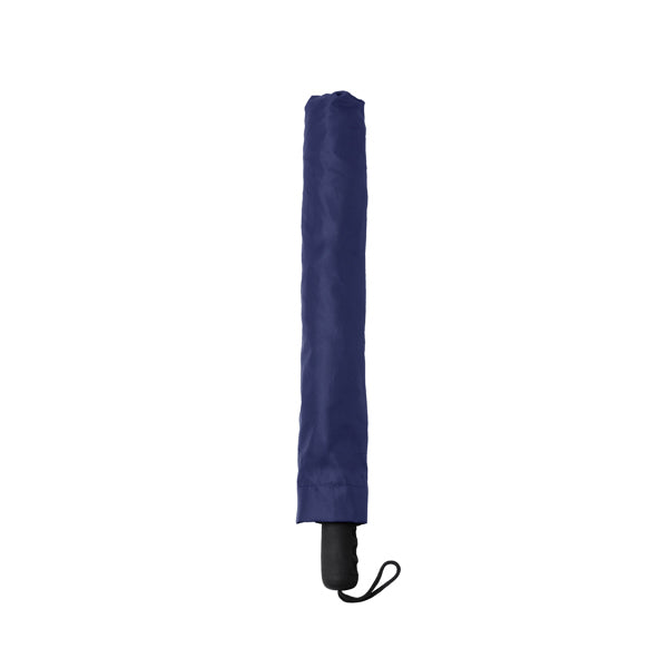 Stamina MILTON RPET and pongee fabric umbrella in navy blue - promotional merchandise printed with your company logo