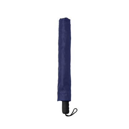 Stamina MILTON RPET and pongee fabric umbrella in navy blue - promotional merchandise printed with your company logo