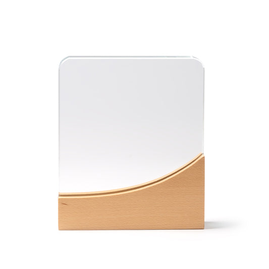 Stamina KUDER Rectangular design glass trophy in transparent - promotional merchandise printed with your company logo