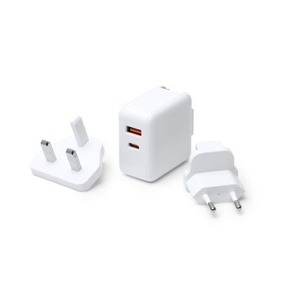 BAPEK - Universal travel adapter with interchangeable connectors