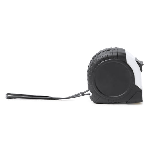 Stamina VIDAL ABS plastic with rubber tape measure in white - promotional merchandise printed with your company logo
