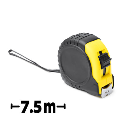 Stamina VIDAL ABS plastic with rubber tape measure in white - promotional merchandise printed with your company logo