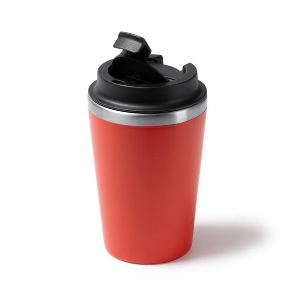 Stamina HORAN Stainless steel and PP thermal cup 350 ml in white - promotional merchandise printed with your company logo