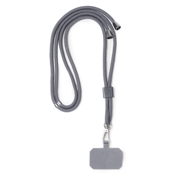 Stamina SUKI Recycled polyester lanyard in grey - promotional merchandise printed with your company logo