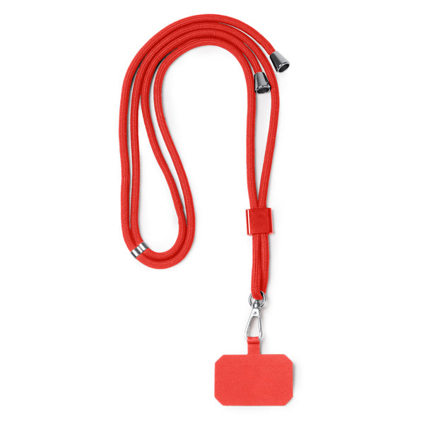 Stamina SUKI Recycled polyester lanyard in red - promotional merchandise printed with your company logo