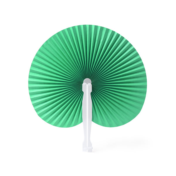 Stamina KAORI Foldable paipai with plastic rods in fern green - promotional merchandise printed with your company logo