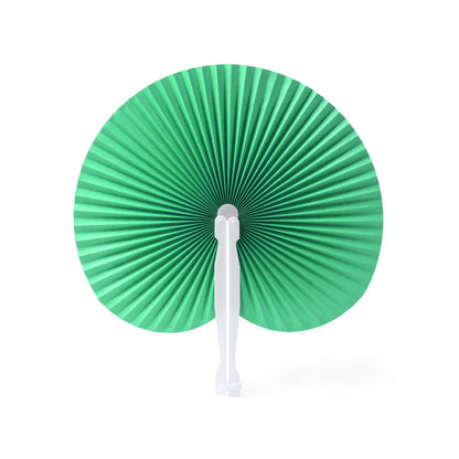 Stamina KAORI Foldable paipai with plastic rods in fern green - promotional merchandise printed with your company logo