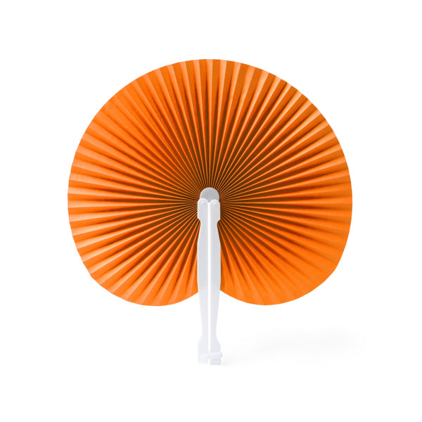 Stamina KAORI Foldable paipai with plastic rods in orange - promotional merchandise printed with your company logo