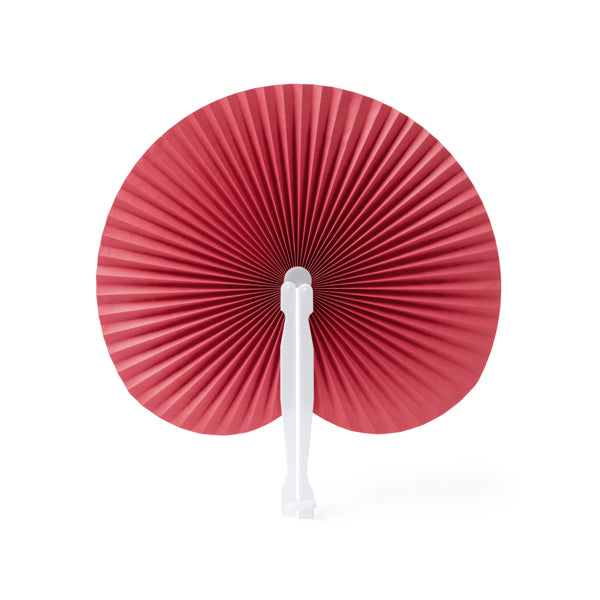 Stamina KAORI Foldable paipai with plastic rods in fuchsia - promotional merchandise printed with your company logo
