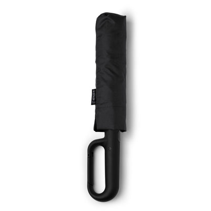 Stamina ALCIRA RPET umbrella in black - promotional merchandise printed with your company logo