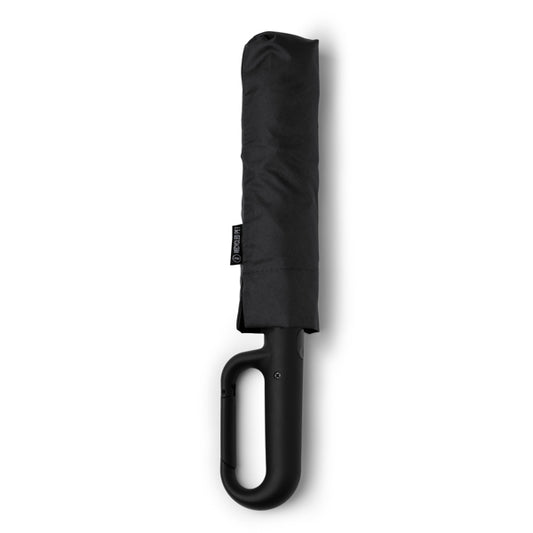 Stamina ALCIRA RPET umbrella in black - promotional merchandise printed with your company logo