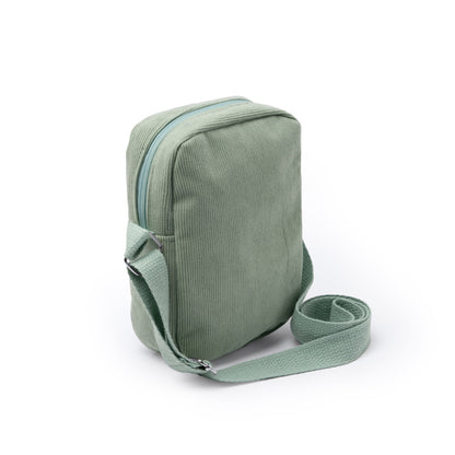 KAPI - Taška přes rameno z manšestrové tkaniny se zapínáním na zip a...