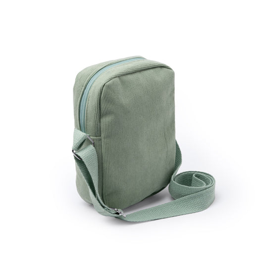 KAPI - Shoulder bag made of corduroy fabric with zipper closure and…