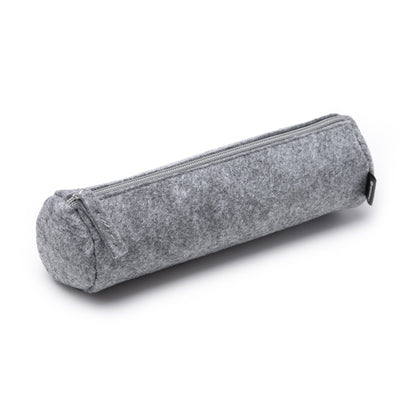Stamina RAYK Recycled felt cylindrical pencil case in grey - promotional merchandise printed with your company logo