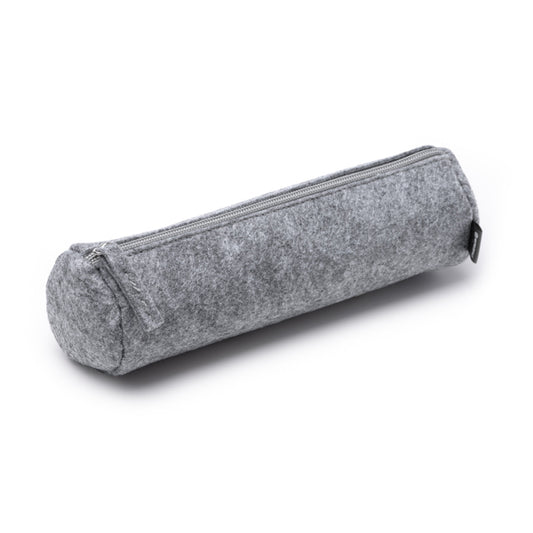 Stamina RAYK Recycled felt cylindrical pencil case in grey - promotional merchandise printed with your company logo