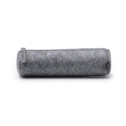Stamina RAYK Recycled felt cylindrical pencil case in grey - promotional merchandise printed with your company logo