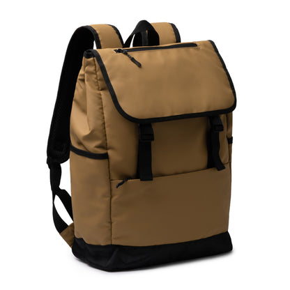TROIS - Backpack with flap made of PU leather