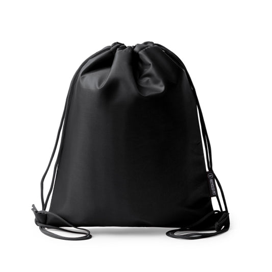 Stamina CROKER Children's rope cooler backpack in black - promotional merchandise printed with your company logo
