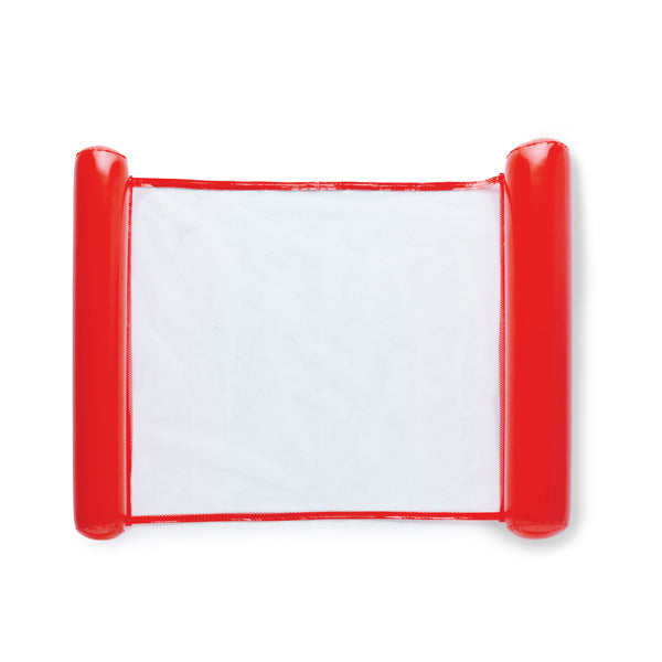 Stamina LANAI Mat with mesh and inflatable ends in red - promotional merchandise printed with your company logo