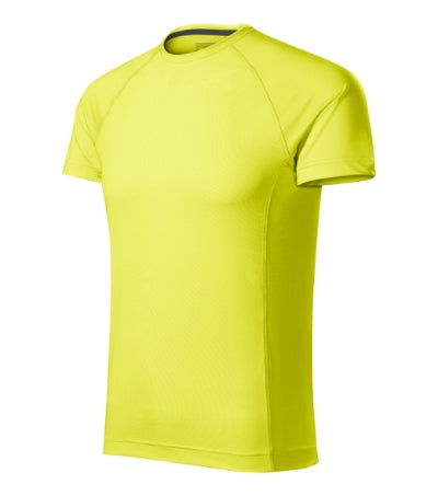 MALFINI DESTINY Men's T-shirt in neon yellow - promotional clothing printed with your company logo