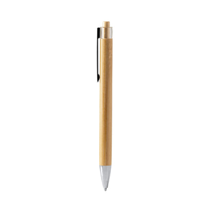 Stamina FIKE Bamboo ball pen in beige - promotional merchandise printed with your company logo