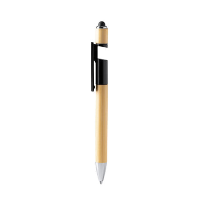 Stamina HETING Bamboo ball pen in black - promotional merchandise printed with your company logo